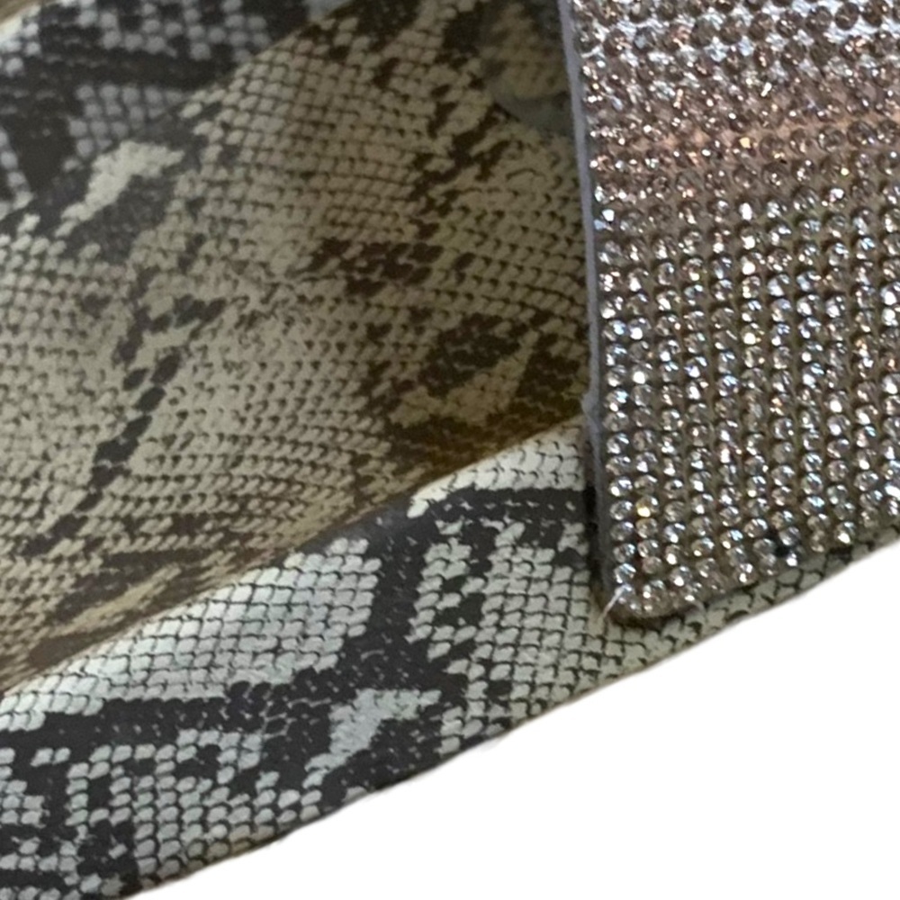 Flatform Slides Snakeprint Bottom And Silver Jewe… - image 6